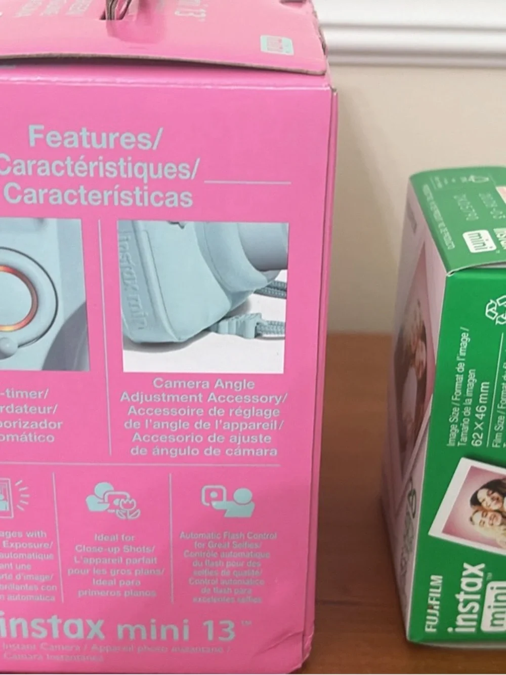 Fujifilm Instax Mini 13+ Instant Camera in Lagoon Green Boxed